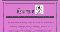 Desktop Screenshot of kernmere-cats.com